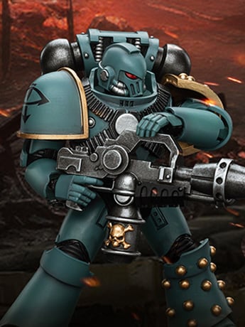 Warhammer: The Horus Heresy Sons of Horus MKIV Tactical Squad Legionary with Flamer 1/18 Scale Action Figure Gallery Image 2