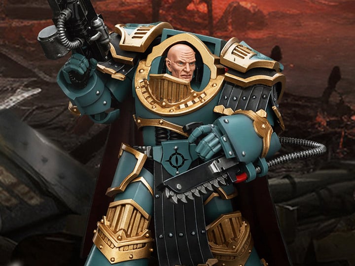 Warhammer: The Horus Heresy Sons of Horus Legion Praetor in Cataphractii Terminator Armour 1/18 Scale Action Figure Gallery Image 1