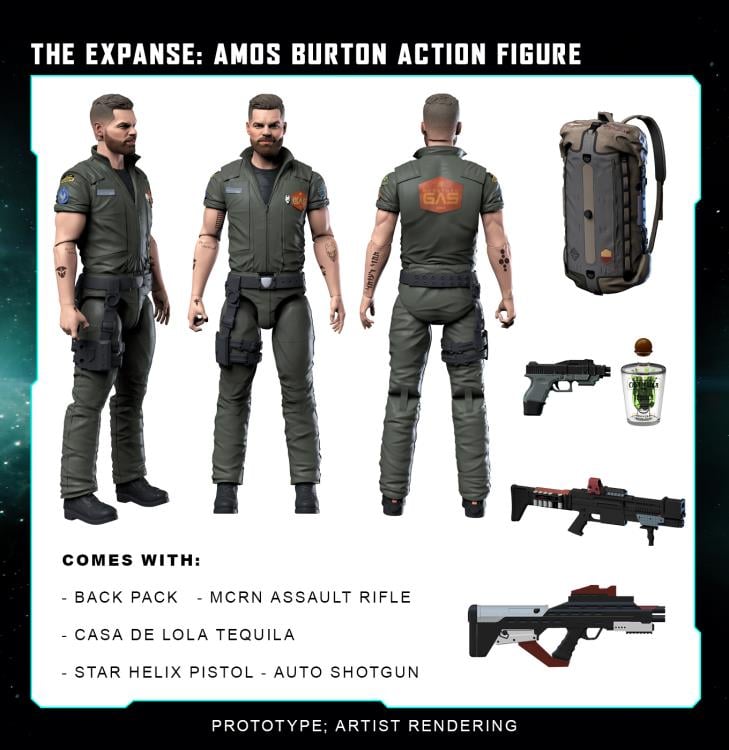 The Expanse Amos Burton 1/10 Scale Action Figure Gallery Image 3
