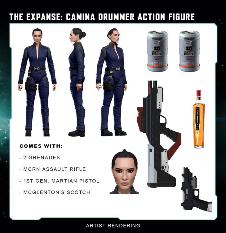 The Expanse Camina Drummer 1/10 Scale Action Figure Gallery Image 3