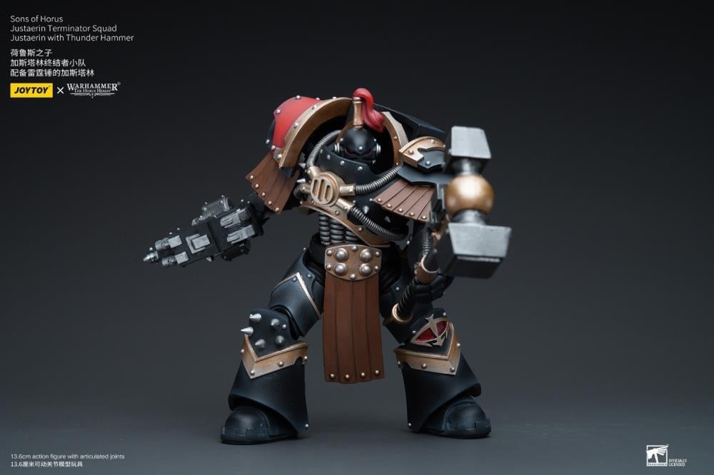 Warhammer: The Horus Heresy Sons of Horus Justaerin Terminator Squad Justaerin with Thunder Hammer 1/18 Scale Action Figure Gallery Image 9