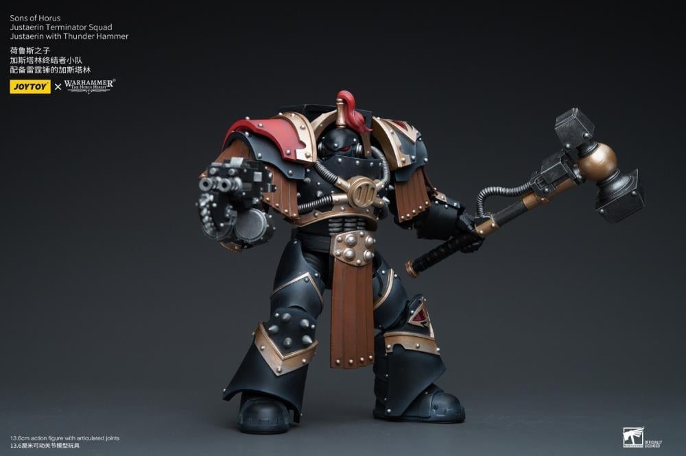 Warhammer: The Horus Heresy Sons of Horus Justaerin Terminator Squad Justaerin with Thunder Hammer 1/18 Scale Action Figure Gallery Image 8