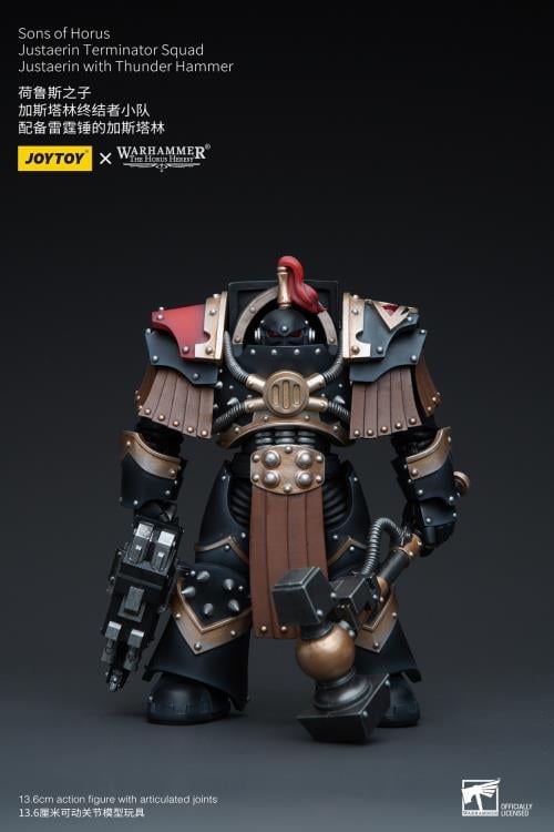 Warhammer: The Horus Heresy Sons of Horus Justaerin Terminator Squad Justaerin with Thunder Hammer 1/18 Scale Action Figure Gallery Image 3