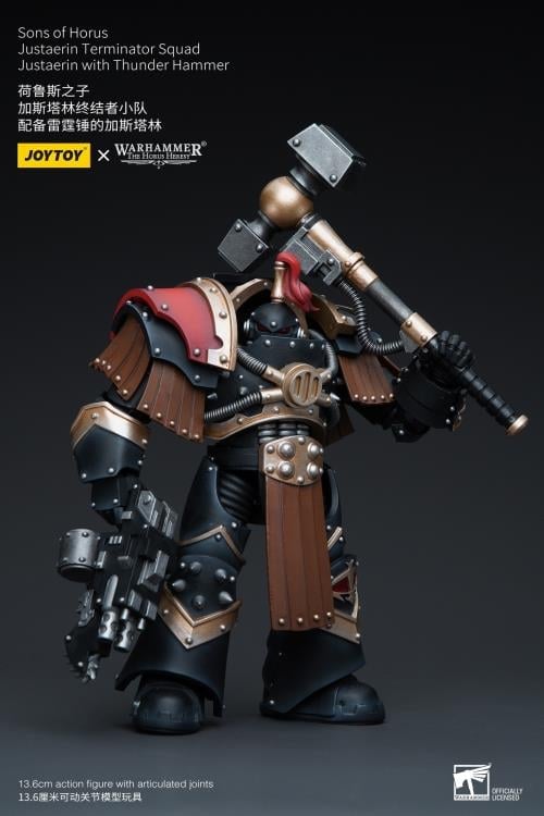 Warhammer: The Horus Heresy Sons of Horus Justaerin Terminator Squad Justaerin with Thunder Hammer 1/18 Scale Action Figure Gallery Image 4