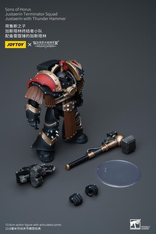 Warhammer: The Horus Heresy Sons of Horus Justaerin Terminator Squad Justaerin with Thunder Hammer 1/18 Scale Action Figure Gallery Image 10