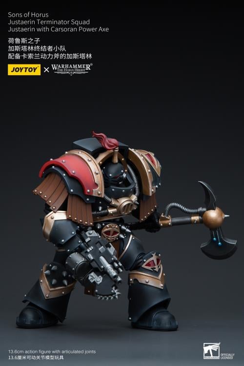 Warhammer: The Horus Heresy Sons of Horus Justaerin Terminator Squad Justaerin with Carsoran Power Axe 1/18 Scale Action Figure Gallery Image 9