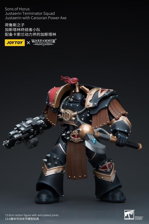 Warhammer: The Horus Heresy Sons of Horus Justaerin Terminator Squad Justaerin with Carsoran Power Axe 1/18 Scale Action Figure Gallery Image 6