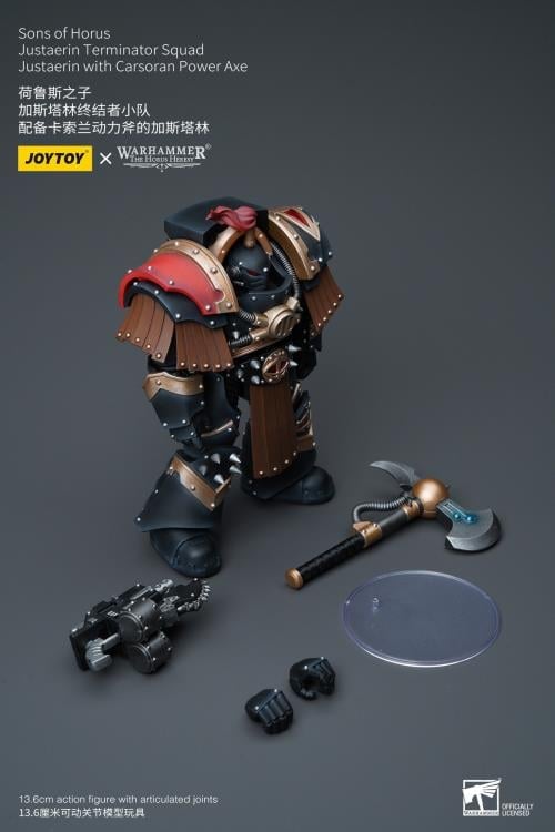 Warhammer: The Horus Heresy Sons of Horus Justaerin Terminator Squad Justaerin with Carsoran Power Axe 1/18 Scale Action Figure Gallery Image 10