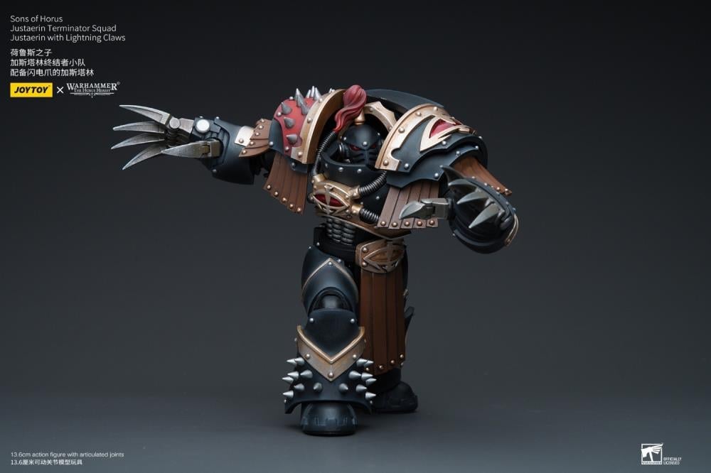 Warhammer: The Horus Heresy Sons of Horus Justaerin Terminator Squad Justaerin with Lightning Claws 1/18 Scale Action Figure Gallery Image 9