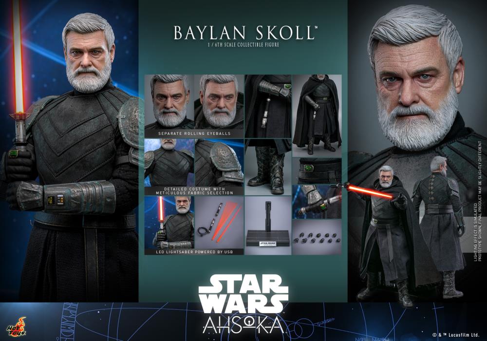 Star Wars: Ahsoka TMS125 Baylan Skoll 1/6th Scale Collectible Figure Gallery Image 19