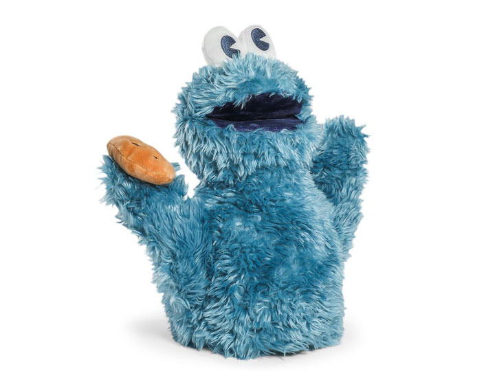 Sesame Street Cookie Monster 16" Plush Hand Puppet Gallery Image 1
