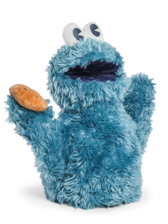 Sesame Street Cookie Monster 16" Plush Hand Puppet Gallery Image 2