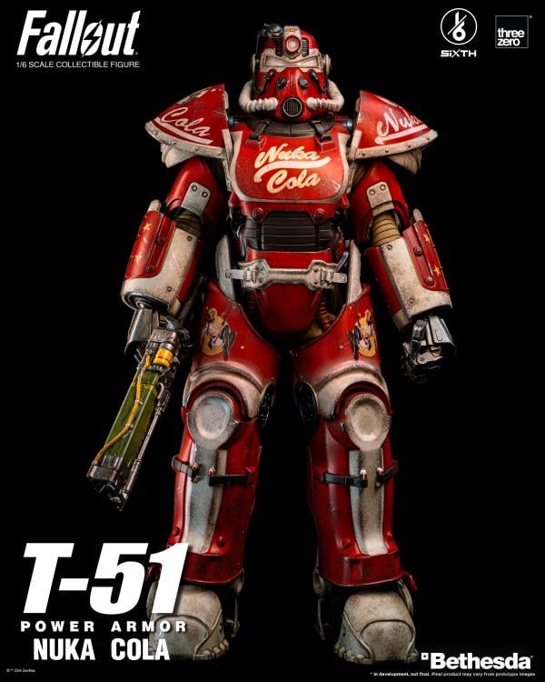 Fallout T-51 Power Armor (Nuka Cola) 1/6 Scale Figure Gallery Image 3