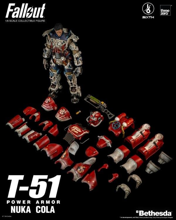 Fallout T-51 Power Armor (Nuka Cola) 1/6 Scale Figure Gallery Image 20