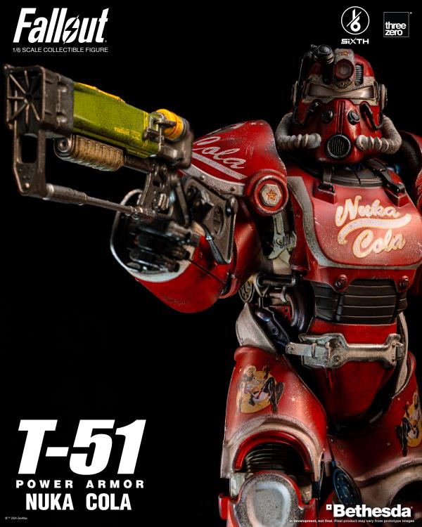 Fallout T-51 Power Armor (Nuka Cola) 1/6 Scale Figure Gallery Image 12