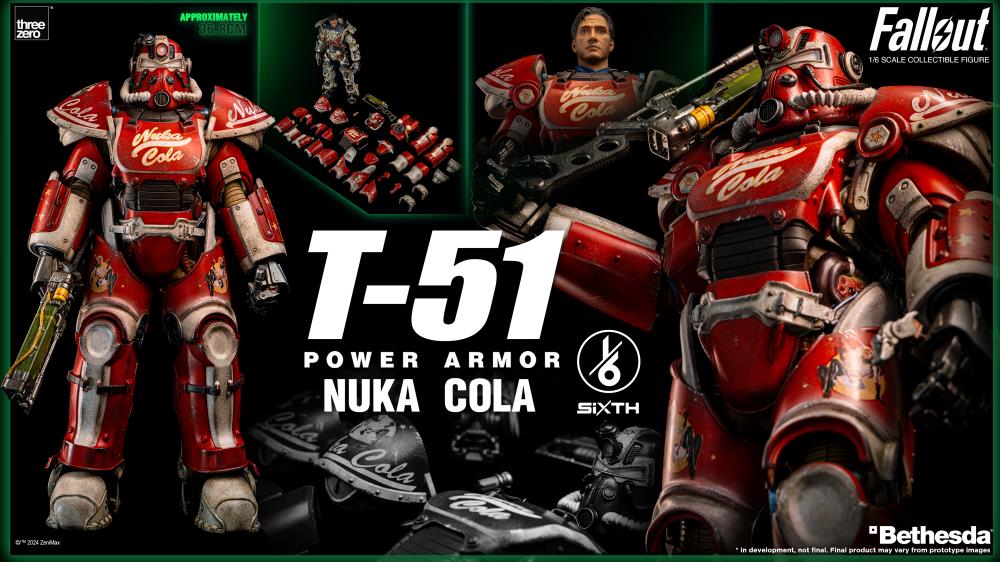 Fallout T-51 Power Armor (Nuka Cola) 1/6 Scale Figure