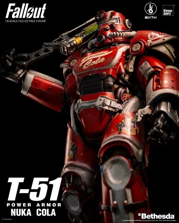 Fallout T-51 Power Armor (Nuka Cola) 1/6 Scale Figure Gallery Image 11