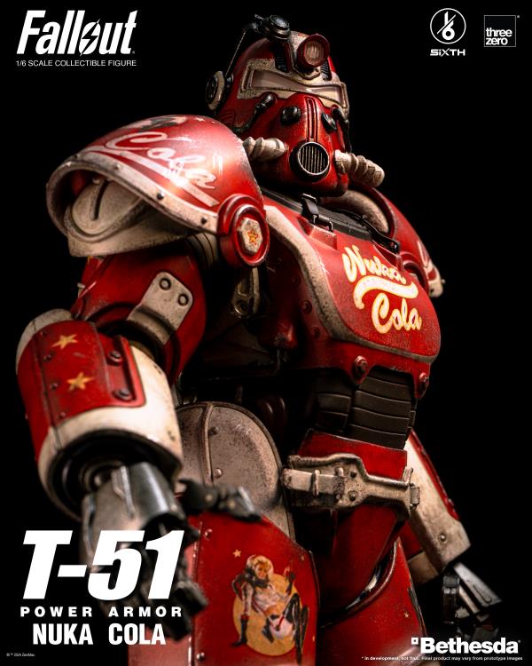 Fallout T-51 Power Armor (Nuka Cola) 1/6 Scale Figure Gallery Image 8