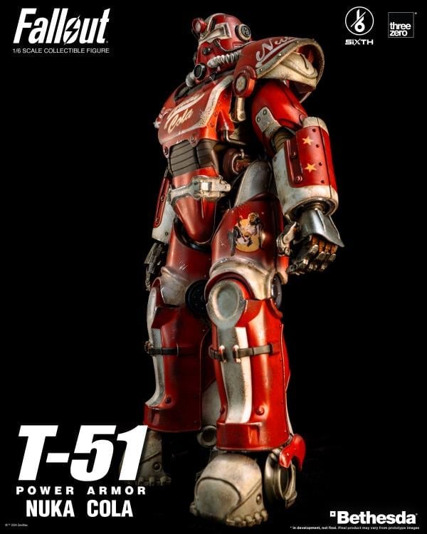 Fallout T-51 Power Armor (Nuka Cola) 1/6 Scale Figure Gallery Image 4