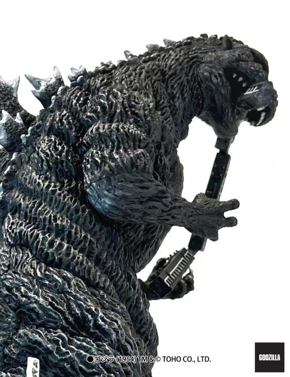 Godzilla (1954) Omega Beast Series Godzilla Train Biter (B/W Film 70th Anniversary Ver.) Limited Edition Statue Gallery Image 7