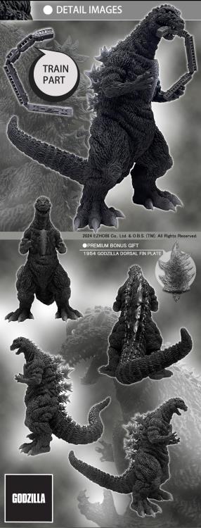 Godzilla (1954) Omega Beast Series Godzilla Train Biter (B/W Film 70th Anniversary Ver.) Limited Edition Statue Gallery Image 13
