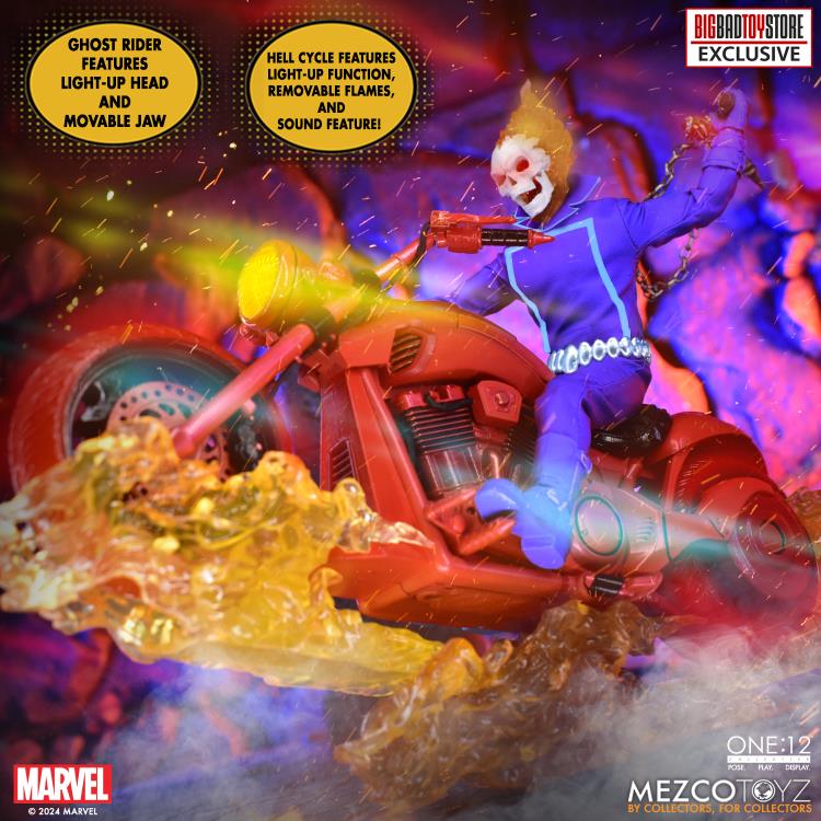 Ghost Rider One:12 Collective Marvel's Ghost Rider & Hell Cycle (Vengeance Edition) BBTS Exclusive Set Gallery Image 5