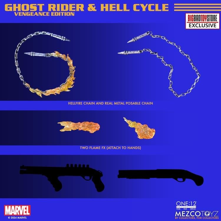 Ghost Rider One:12 Collective Marvel's Ghost Rider & Hell Cycle (Vengeance Edition) BBTS Exclusive Set Gallery Image 17