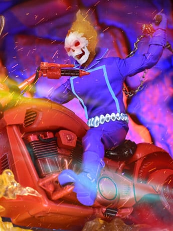 Ghost Rider One:12 Collective Marvel's Ghost Rider & Hell Cycle