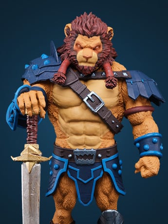 Animal Warriors of The Kingdom Primal Collection Series 2 Deluxe King Hannibal Gallery Image 2