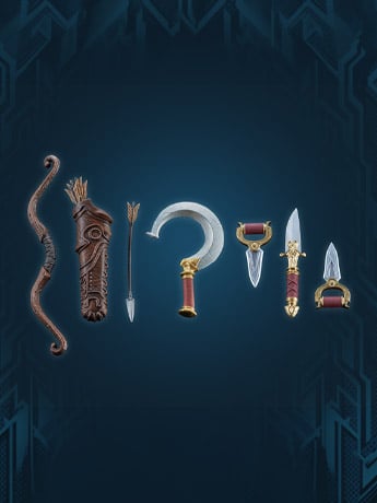 Animal Warriors of The Kingdom Primal Collection Series 2 Rogues Weapon Set Gallery Image 2