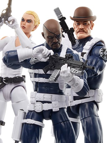 Captain America Marvel Legends S.H.I.E.L.D. Action Figure Three-Pack
