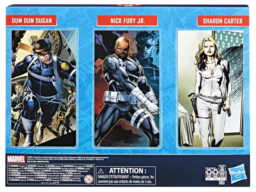Captain America Marvel Legends S.H.I.E.L.D. Action Figure Three-Pack Gallery Image 23