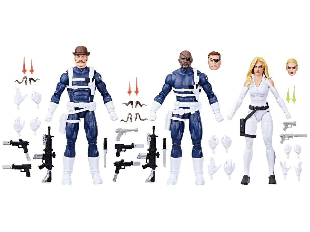 Captain America Marvel Legends S.H.I.E.L.D. Action Figure Three-Pack