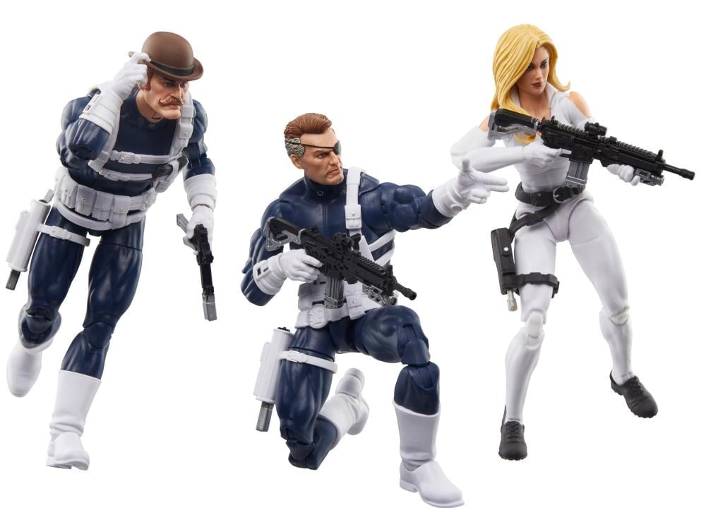 Captain America Marvel Legends S.H.I.E.L.D. Action Figure Three-Pack Gallery Image 3