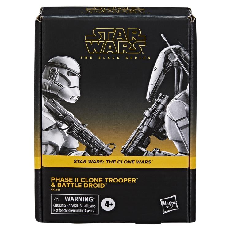Star Wars: The Black Series 6" Phase II Clone Trooper & Battle Droid Two-Pack (The Clone Wars) Gallery Image 11