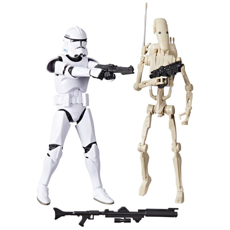 Star Wars: The Black Series 6" Phase II Clone Trooper & Battle Droid Two-Pack (The Clone Wars) Gallery Image 10