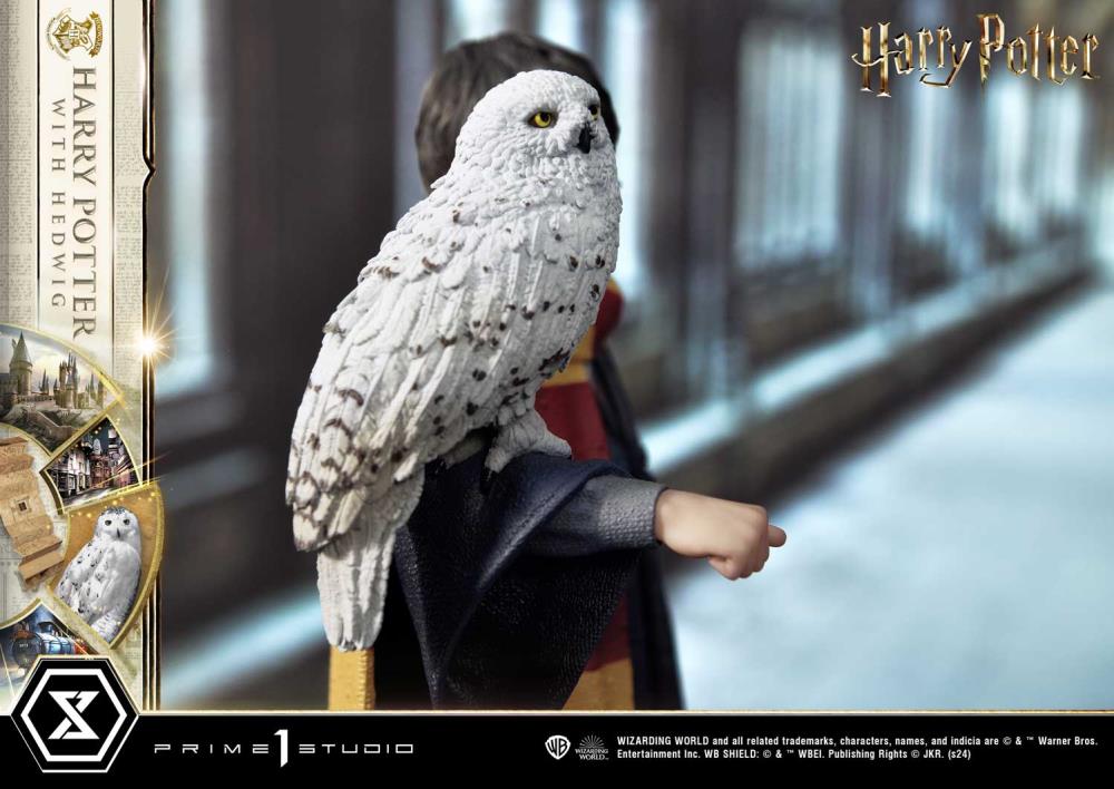 Harry Potter Prime Collectible Figures Harry Potter with Hedwig 1/6 Scale Statue Gallery Image 43