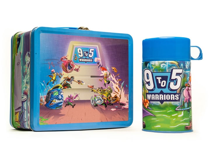 9 to 5 Warriors Lunchbox and Thermos Set Gallery Image 1