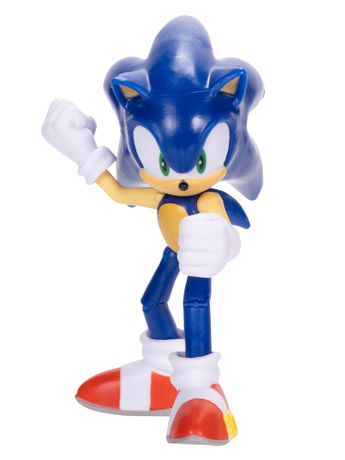 Sonic The Hedgehog Modern Sonic with Blue Checkpoint 4-Inch Scale Figure Gallery Image 2