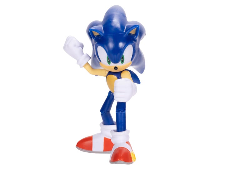 Sonic The Hedgehog Modern Sonic with Blue Checkpoint 4-Inch Scale Figure Gallery Image 1