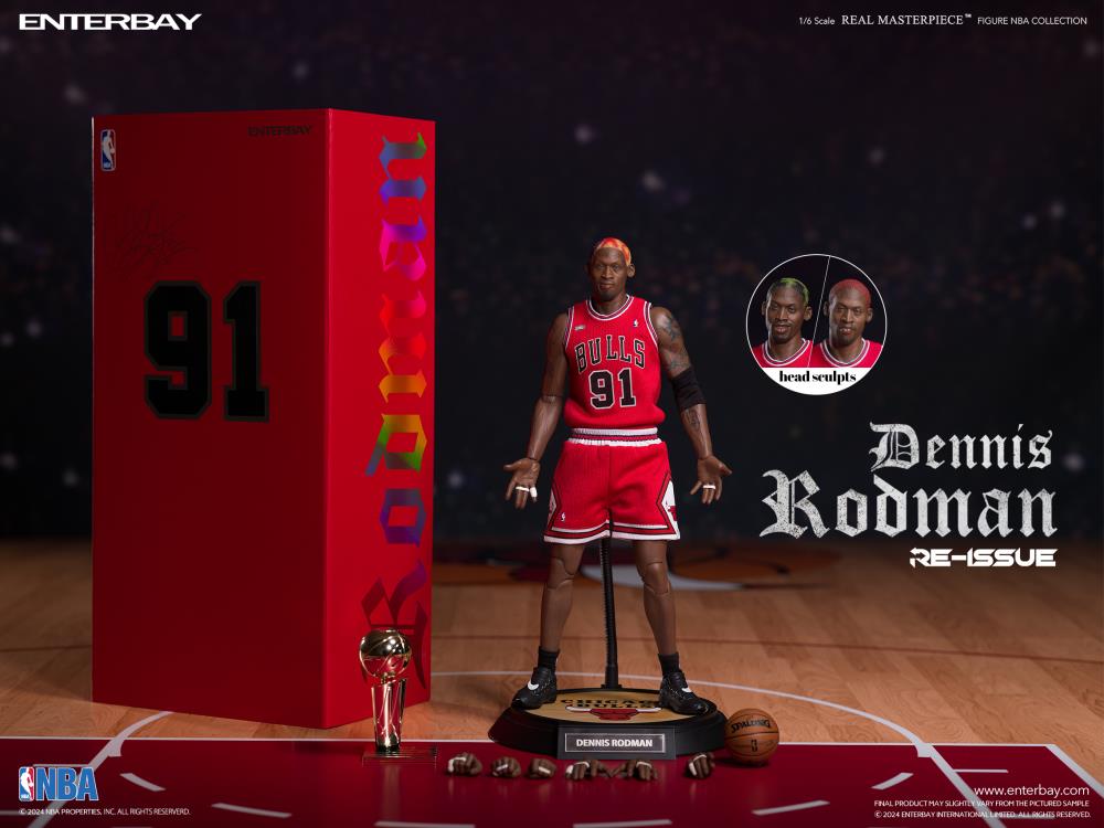 レアDennis RodmanフィギュアLIMITED EDITION NBA NBA Real Masterpiece Dennis Rodman (Limited Retro Edition) 1/6