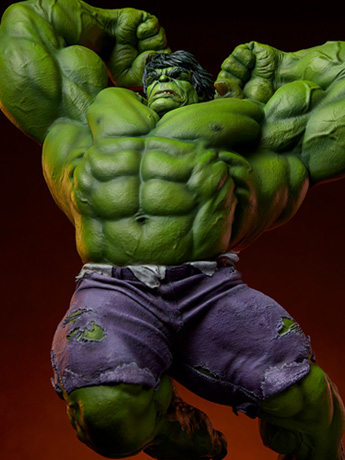Marvel Premium Format Hulk (Classic) 1/4 Scale Statue Gallery Image 2