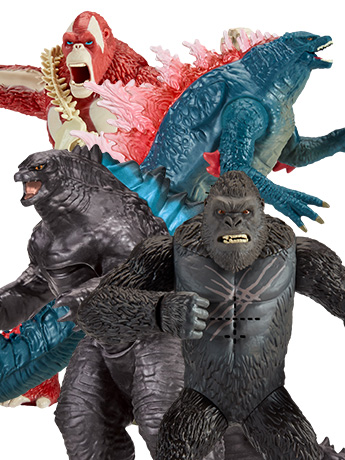 Godzilla x Kong: The New Empire Deluxe Titan Case of 4 Figures