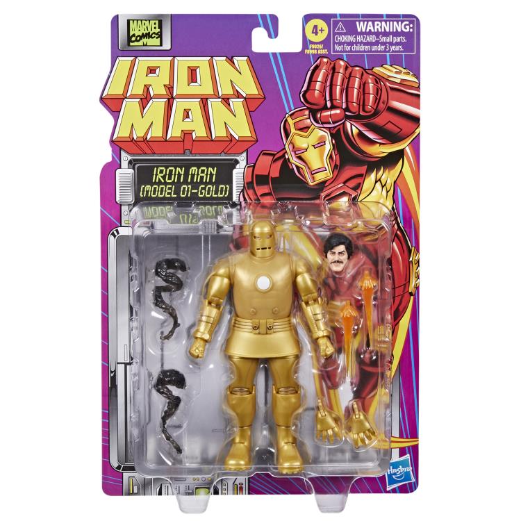 Tales of Suspense Marvel Legends Retro Collection Iron Man (Model 01 - Gold) Action Figure Gallery Image 9