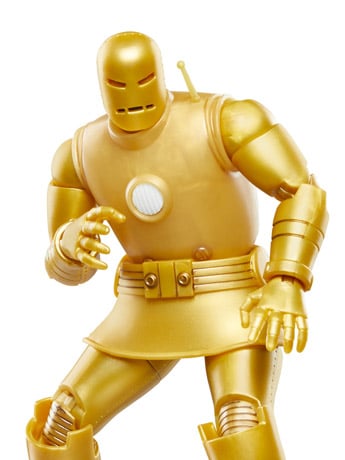 Tales of Suspense Marvel Legends Retro Collection Iron Man (Model 01 - Gold) Action Figure Gallery Image 2