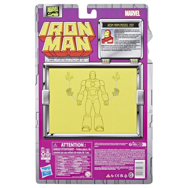 Iron Man Marvel Legends Retro Collection Iron Man (Model 09) Action Figure Gallery Image 11