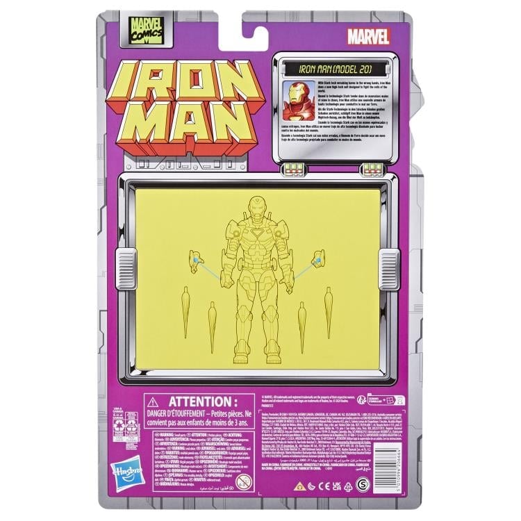 The Invincible Iron Man Marvel Legends Retro Collection Iron Man (Model 20) Action Figure Gallery Image 11