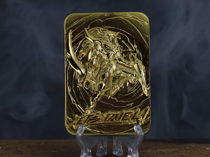 yugioh gold metal cards 25th Anniversary Zinc Alloy Relief Card The Winged Dragon Of Ra Exodia Egyptian God With Display Case Gift For Collectors This Officially Licensed Yu-Gi-Oh! Egyptian Gods Metal Card