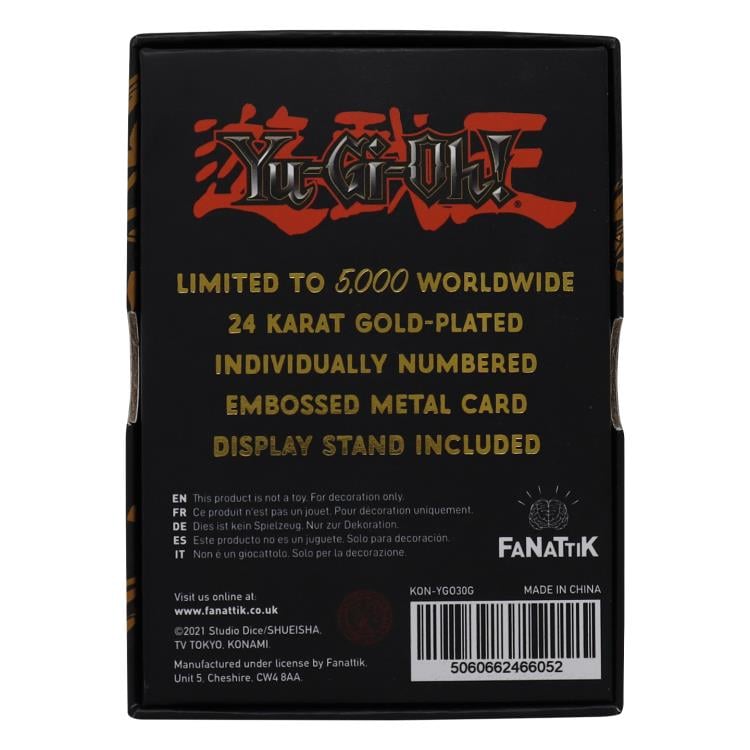 Yu Gi Oh! Replica Card Blue Eyes Ultimate Dragon (gold plated)