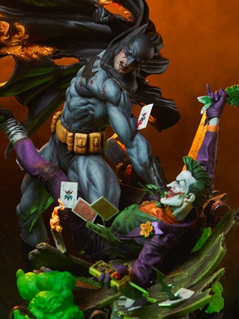 DC Comics Premium Format Batman vs The Joker: Eternal Enemies Statue Gallery Image 2